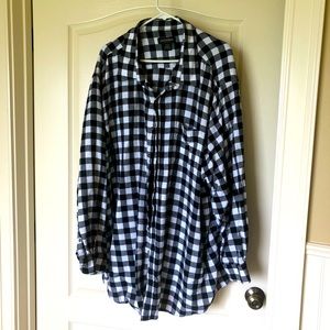 Big & Tall men’s check flannel 4XLT